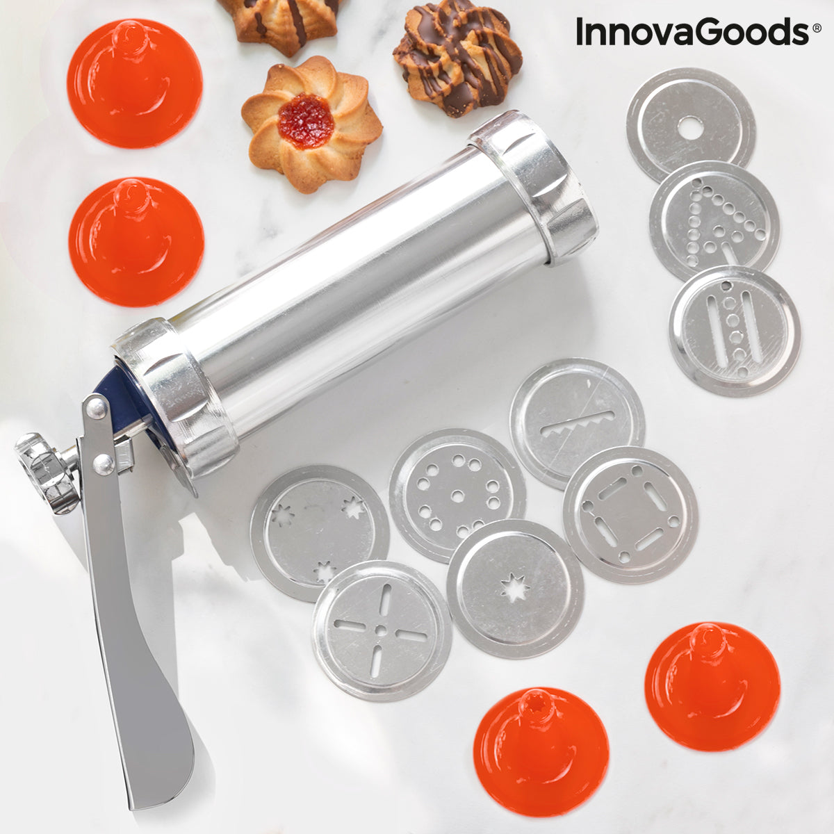 2-in-1 Keksformer und Spritzbeutel Prekies InnovaGoods