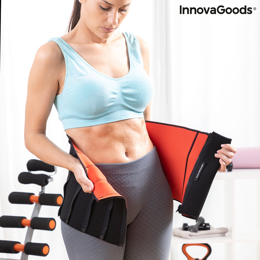 InnovaGoods Redle Verstellbarer Sportgürtel mit Saunaeffekt – 68–94 cm