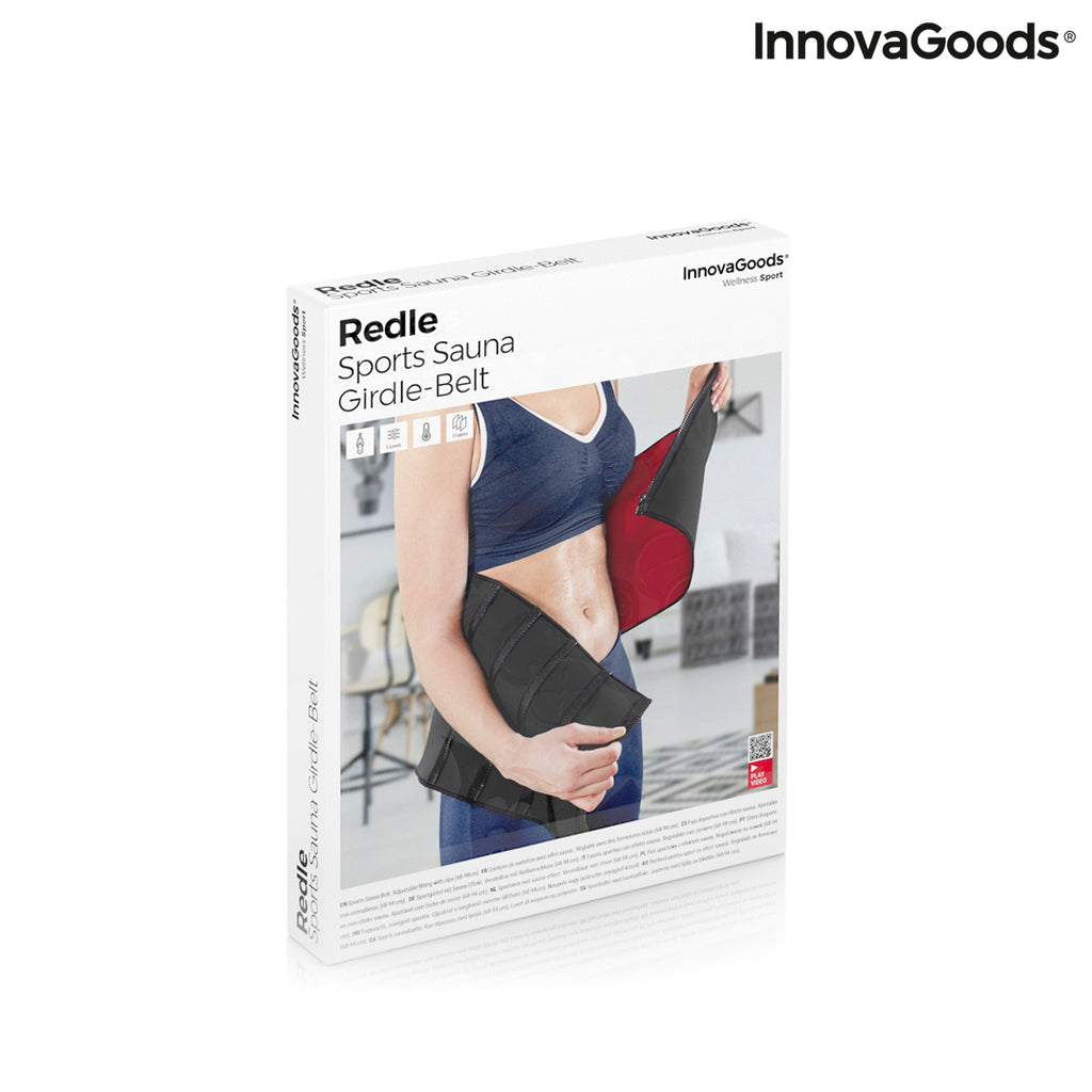InnovaGoods Redle Verstellbarer Sportgürtel mit Saunaeffekt – 68–94 cm