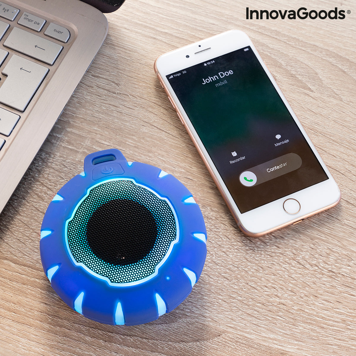 Schwimmender Kabelloser LED-Lautsprecher Floaker InnovaGoods