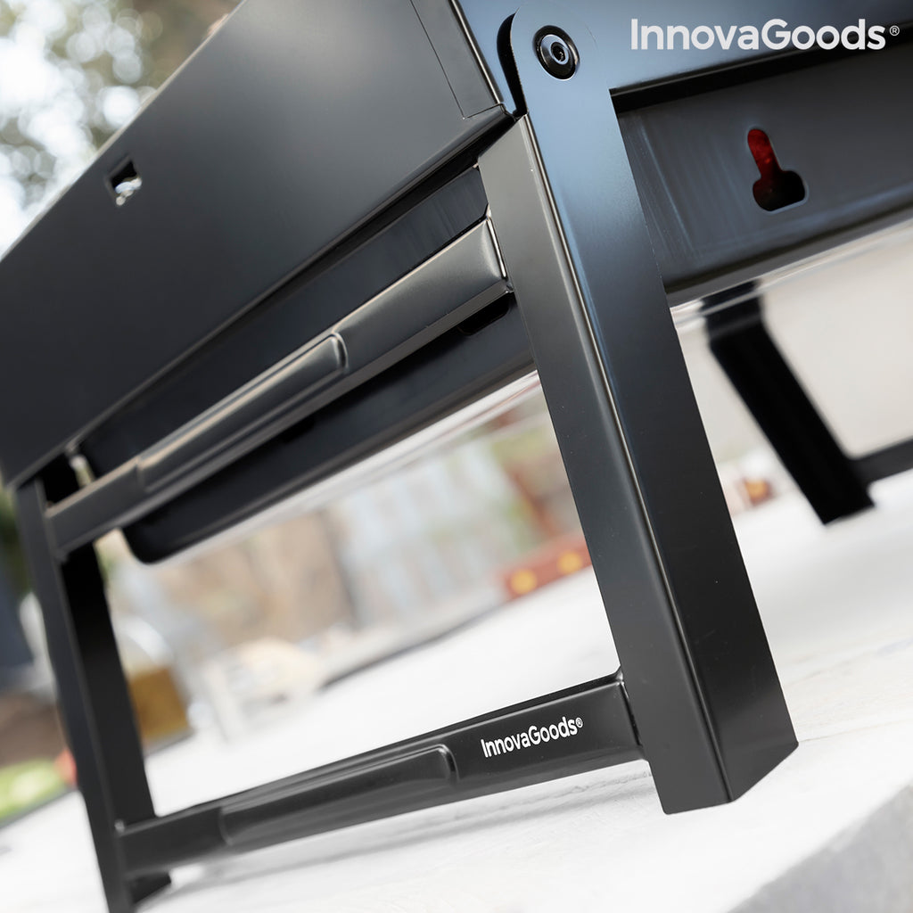 InnovaGoods BearBQ Klappbarer Holzkohlegrill für 2 Personen