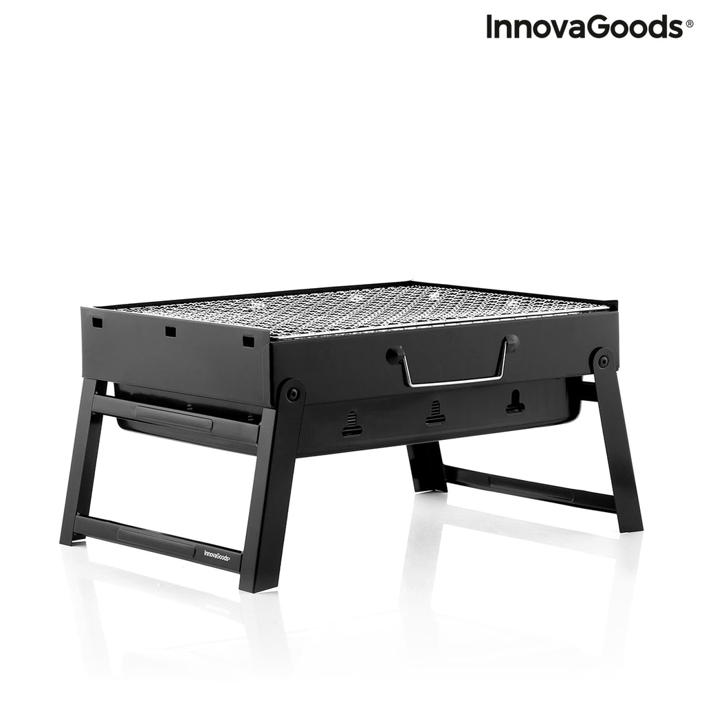 InnovaGoods BearBQ Klappbarer Holzkohlegrill für 2 Personen