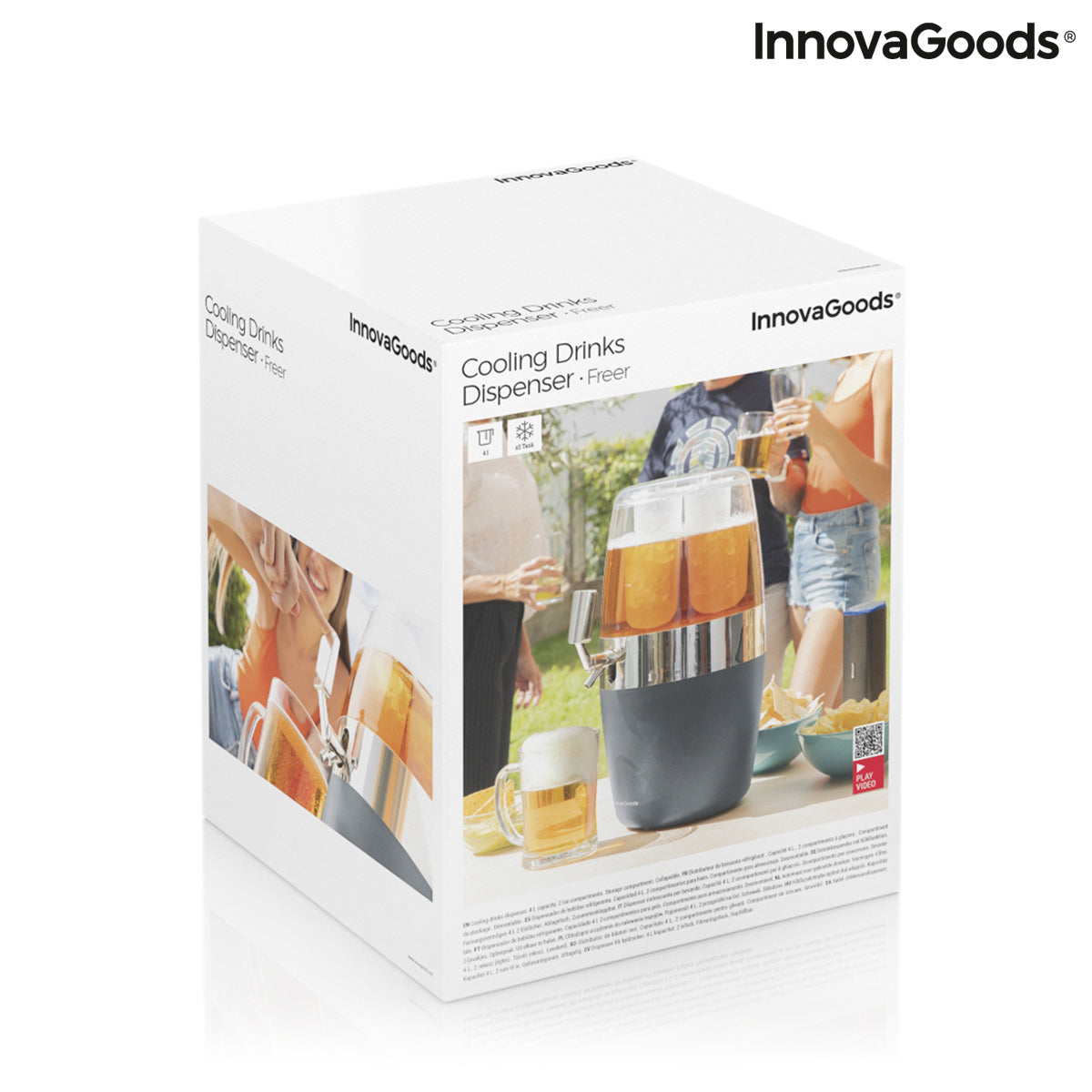InnovaGoods Freer Getränkespender mit Kühlbehältern – 4 L