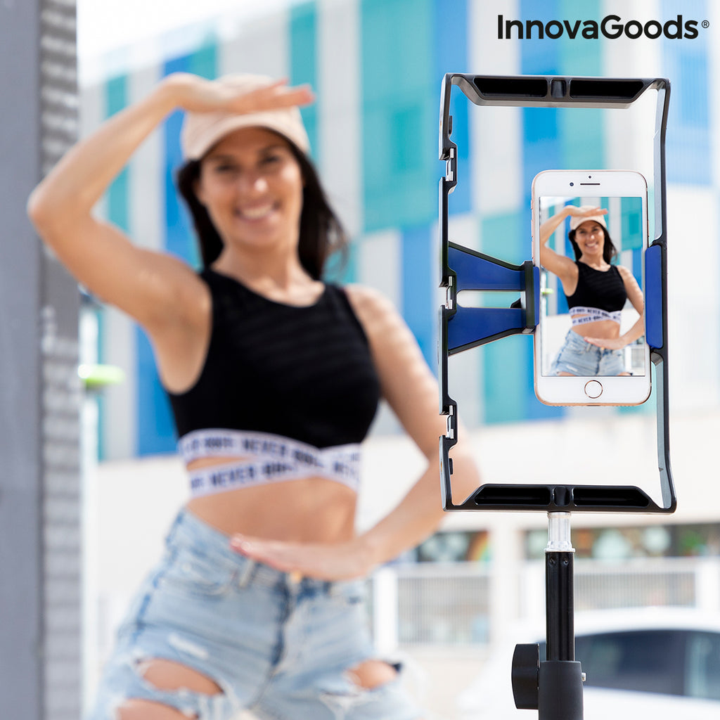 InnovaGoods Stafect Smartphone-Halterung mit zwei Griffen und Stativbefestigung