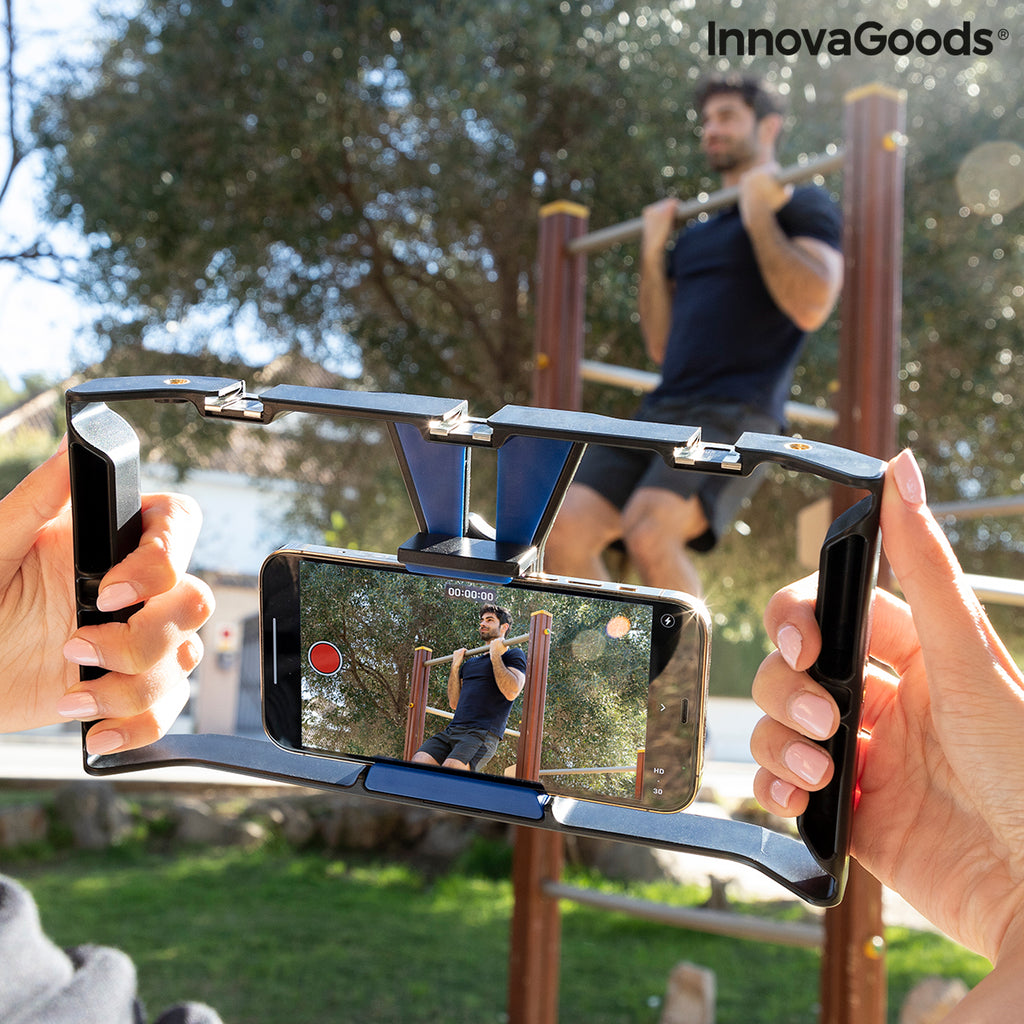 InnovaGoods Stafect Smartphone-Halterung mit zwei Griffen und Stativbefestigung