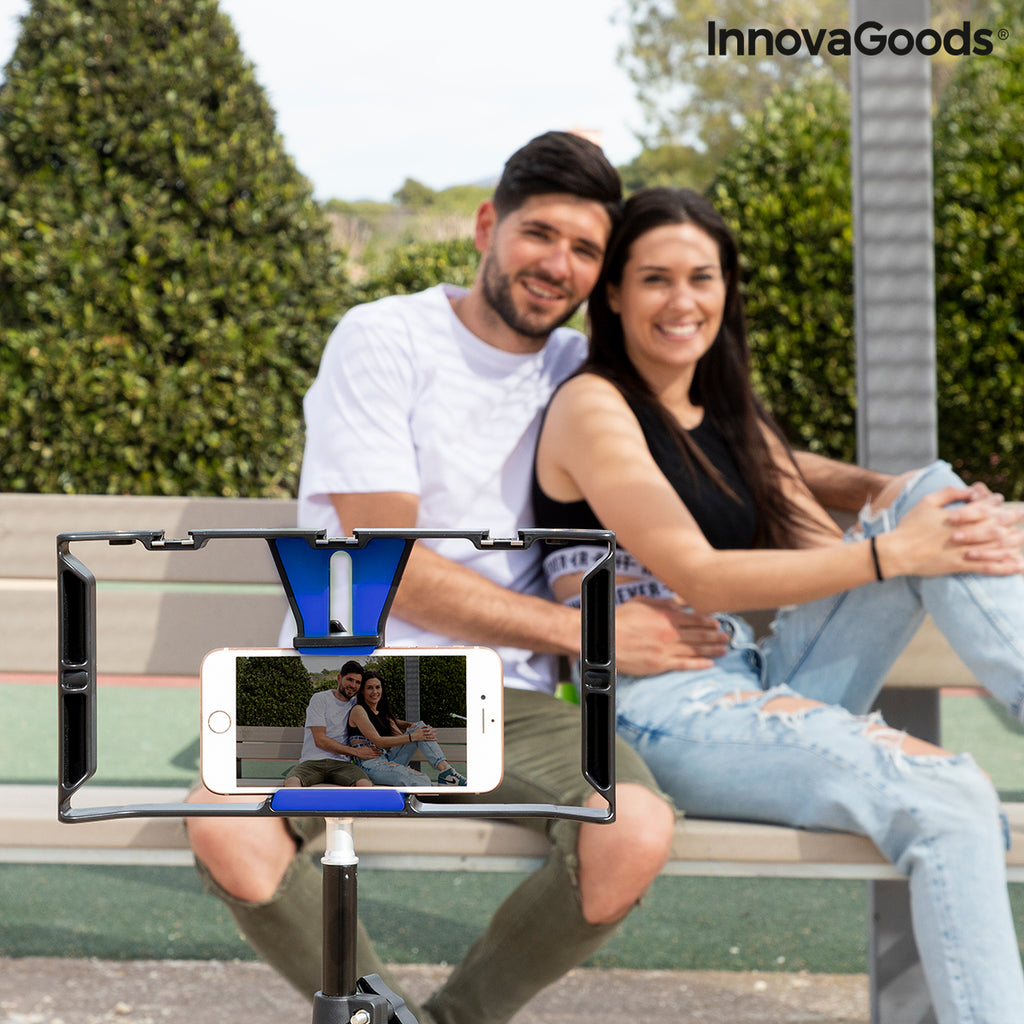 InnovaGoods Stafect Smartphone-Halterung mit zwei Griffen und Stativbefestigung