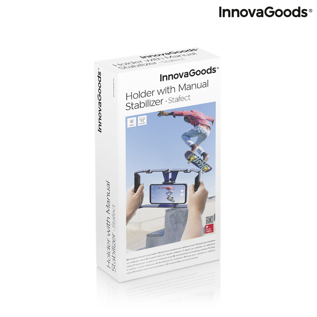 InnovaGoods Stafect Smartphone-Halterung mit zwei Griffen und Stativbefestigung