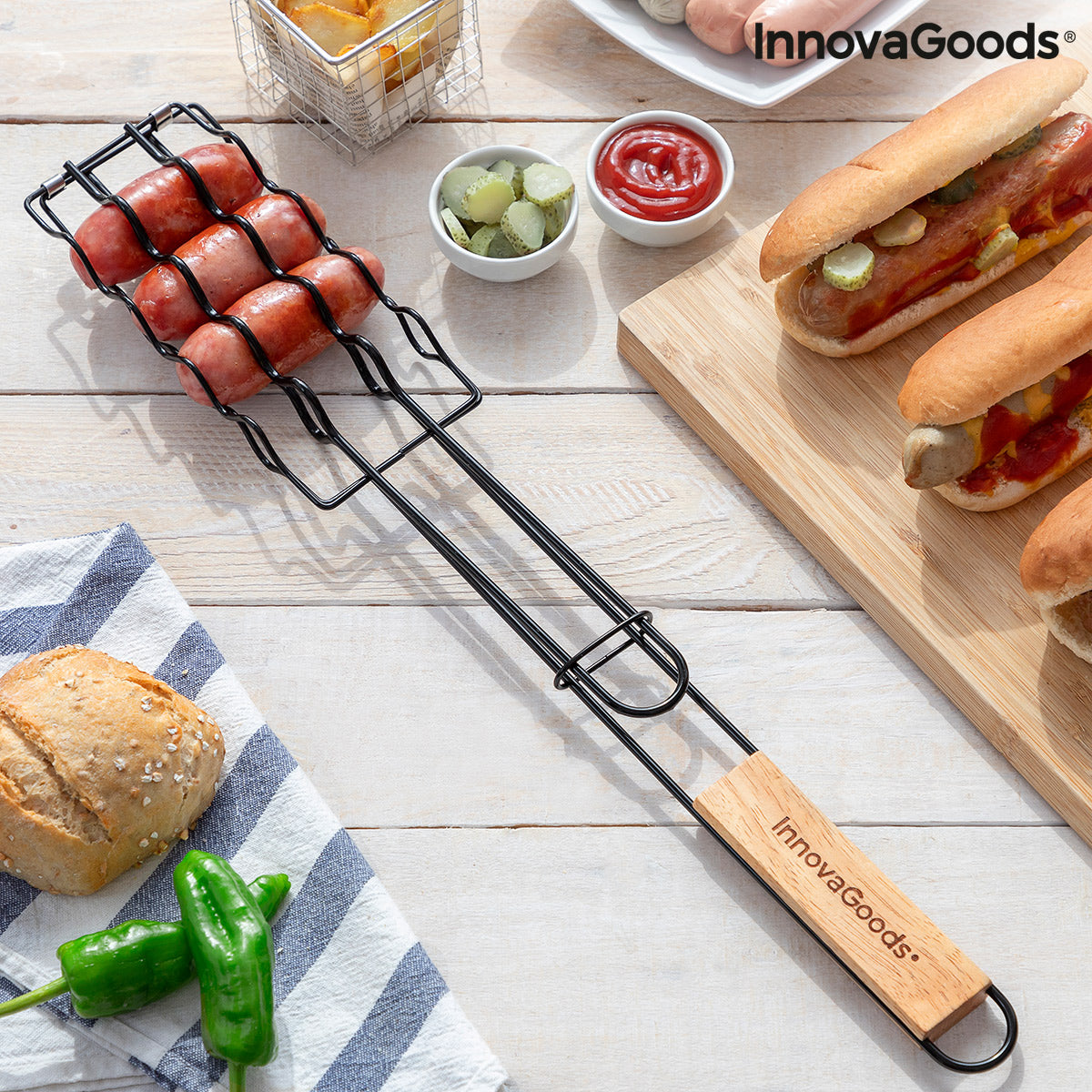 Grillzange für Würstchen Sosket InnovaGoods