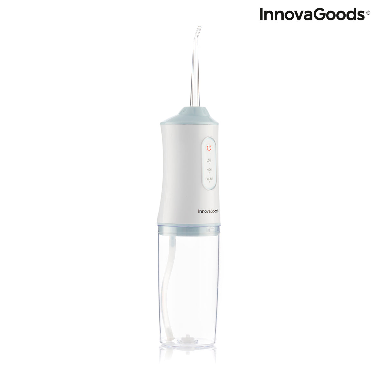 InnovaGoods Denter Munddusche elektrisch kabellos – 220 ml, IPX7, 3 Modi, 4 Aufsteckdüsen
