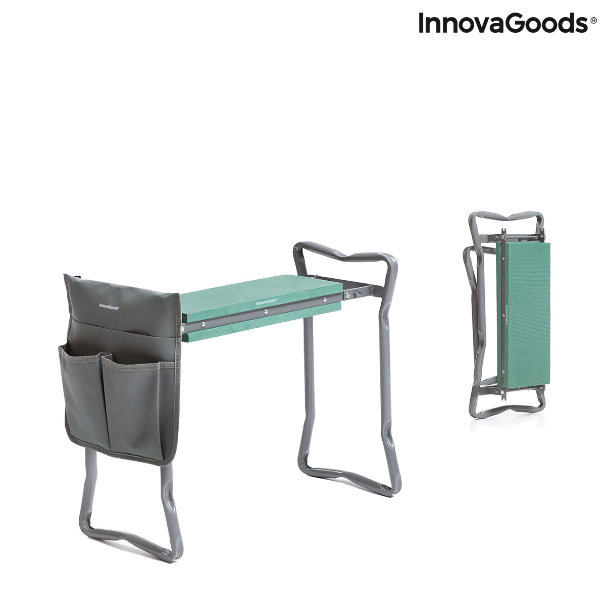 3-in-1 Klappbarer Gartenhocker mit Werkzeugtasche Situl InnovaGoods