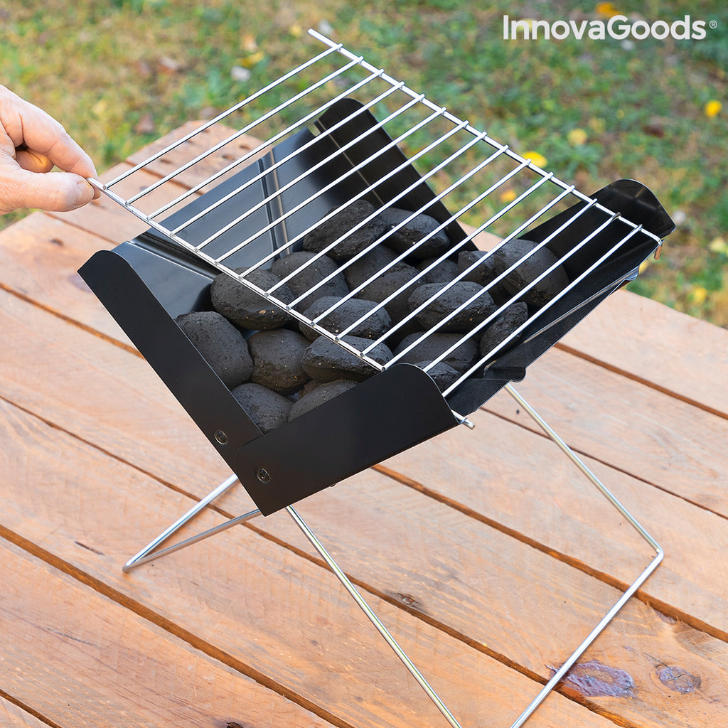 Mini-Klapptisch-Holzkohlegrill Foldecue InnovaGoods