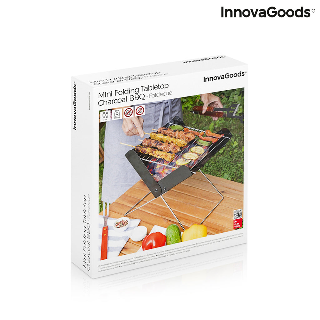 Mini-Klapptisch-Holzkohlegrill Foldecue InnovaGoods