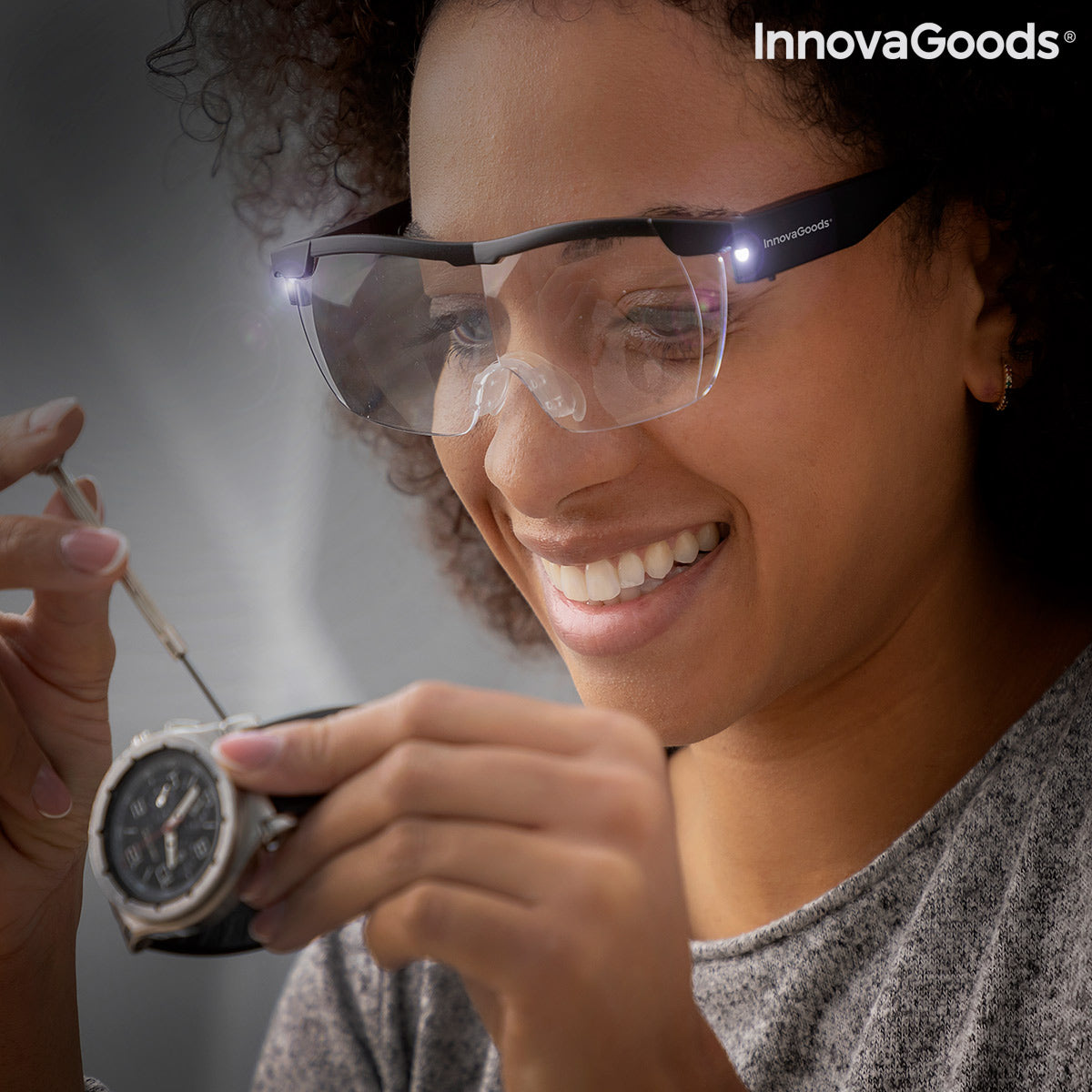 Vergrößerungsbrille mit LED Glassoint InnovaGoods