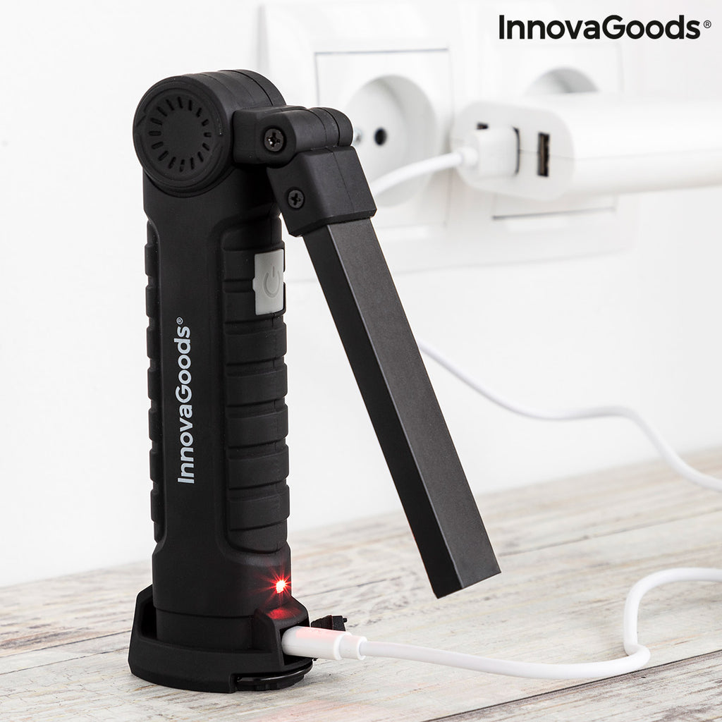 5-in-1 Wiederaufladbare Magnetische LED-Taschenlampe Litooler InnovaGoods