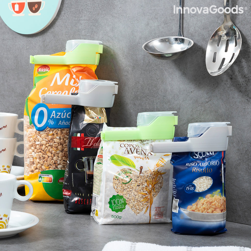 Beutelclips mit Ausgießer Distwis InnovaGoods 4er-Set