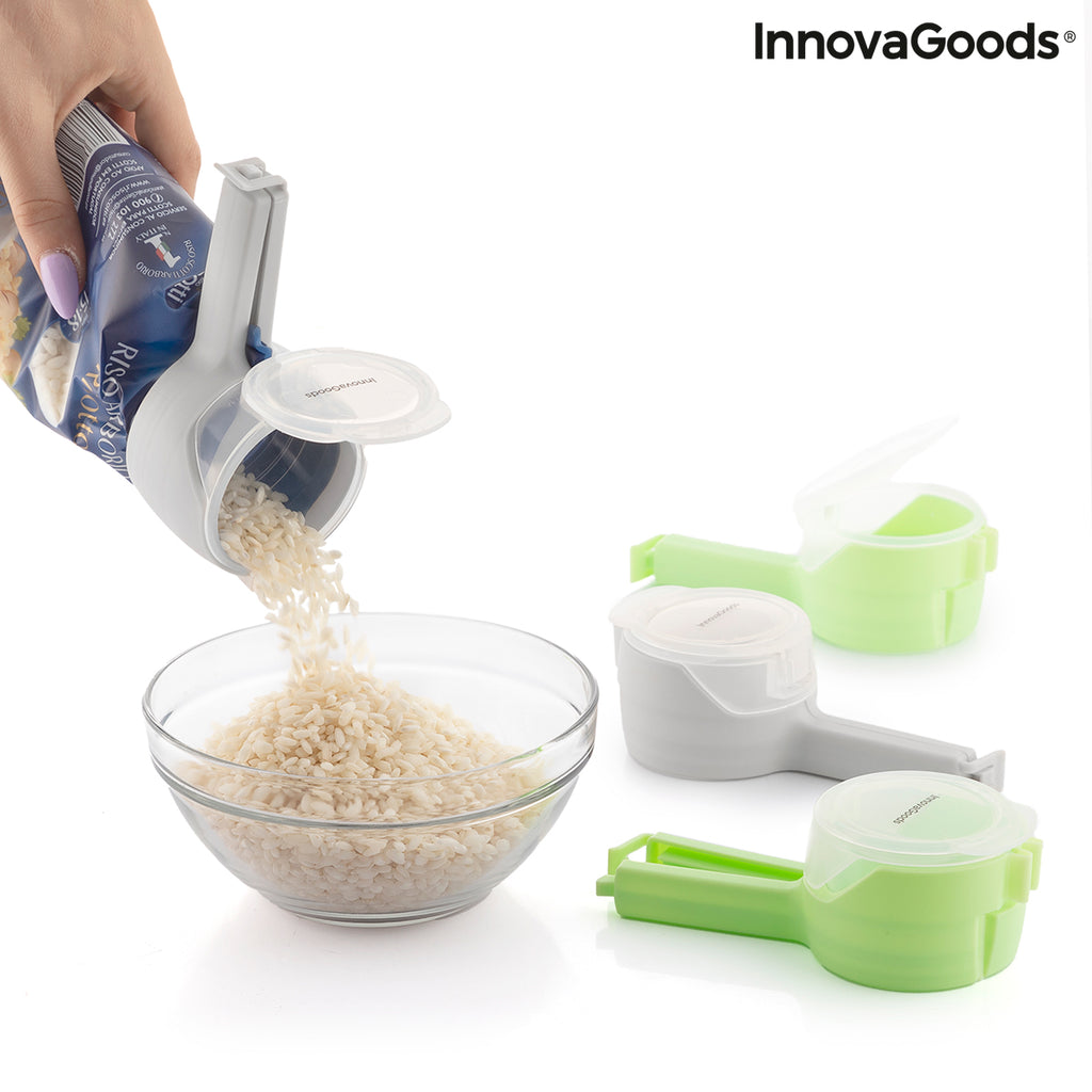 Beutelclips mit Ausgießer Distwis InnovaGoods 4er-Set