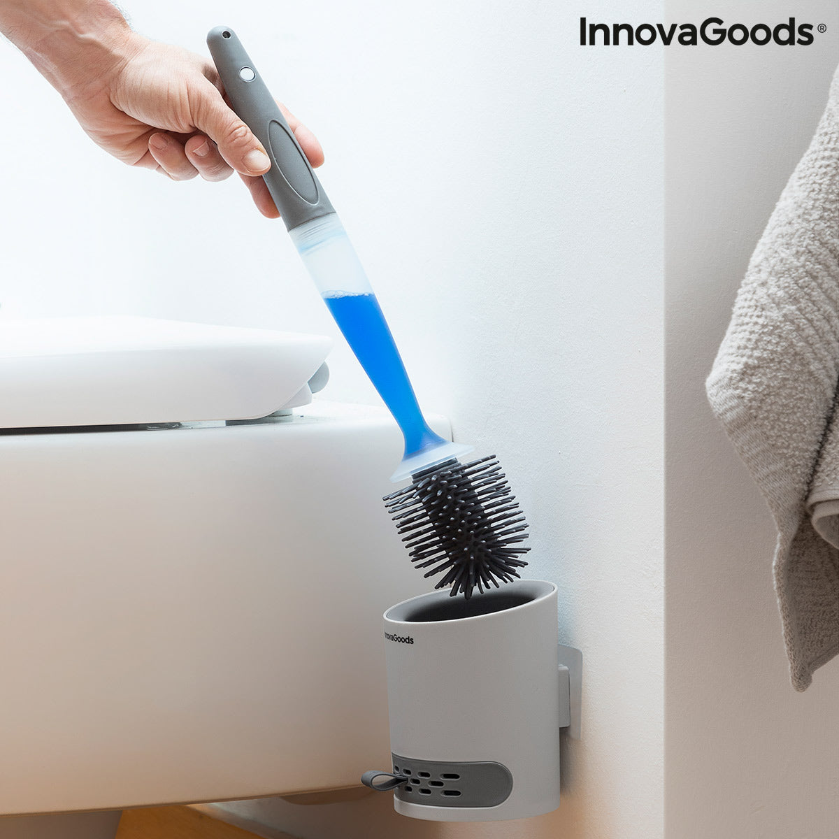 WC-Bürste mit Reinigungsmittelspender Bruilet InnovaGoods
