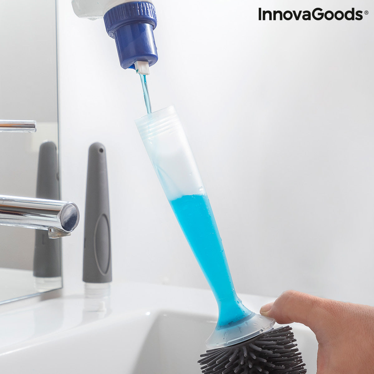 WC-Bürste mit Reinigungsmittelspender Bruilet InnovaGoods