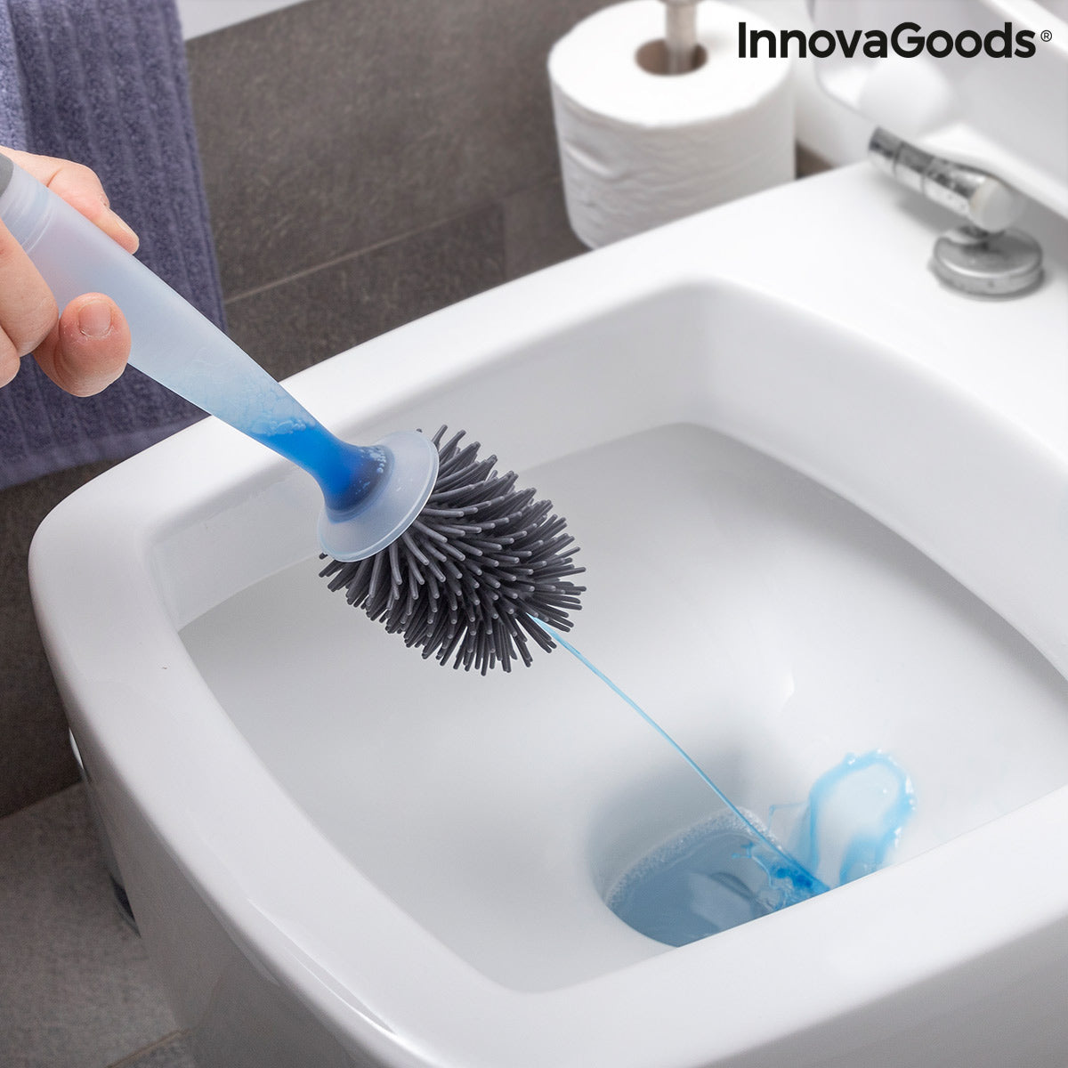 WC-Bürste mit Reinigungsmittelspender Bruilet InnovaGoods