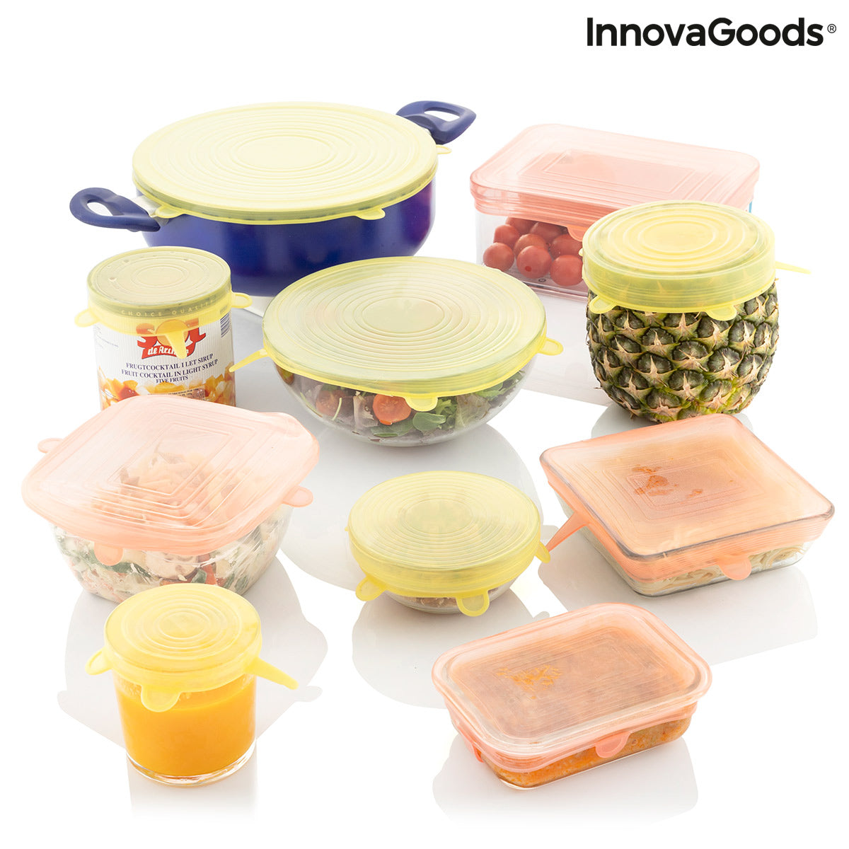 10er-Set Wiederverwendbare Verstellbare Küchendeckel Lilyd InnovaGoods