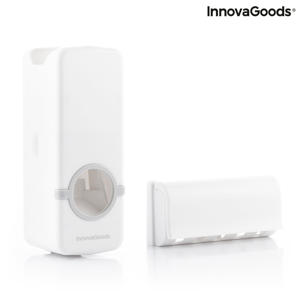 InnovaGoods Diseeth Zahnpastaspender mit Halter für 5 Zahnbürsten