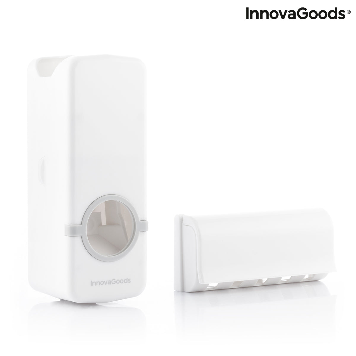 InnovaGoods Diseeth Zahnpastaspender mit Halter für 5 Zahnbürsten