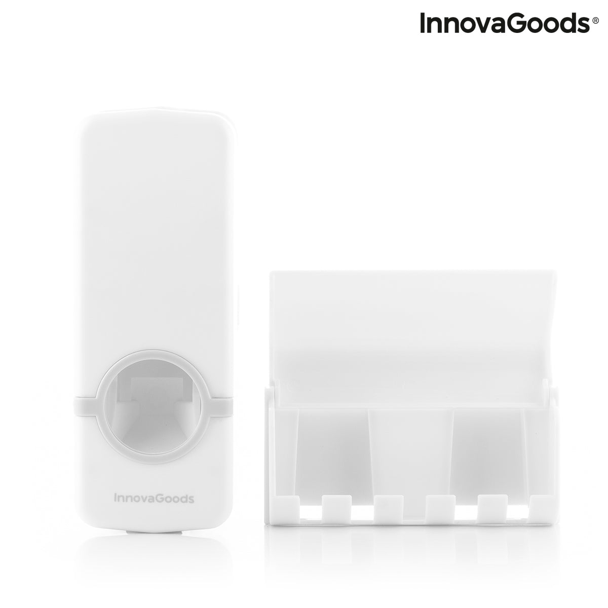 InnovaGoods Diseeth Zahnpastaspender mit Halter für 5 Zahnbürsten