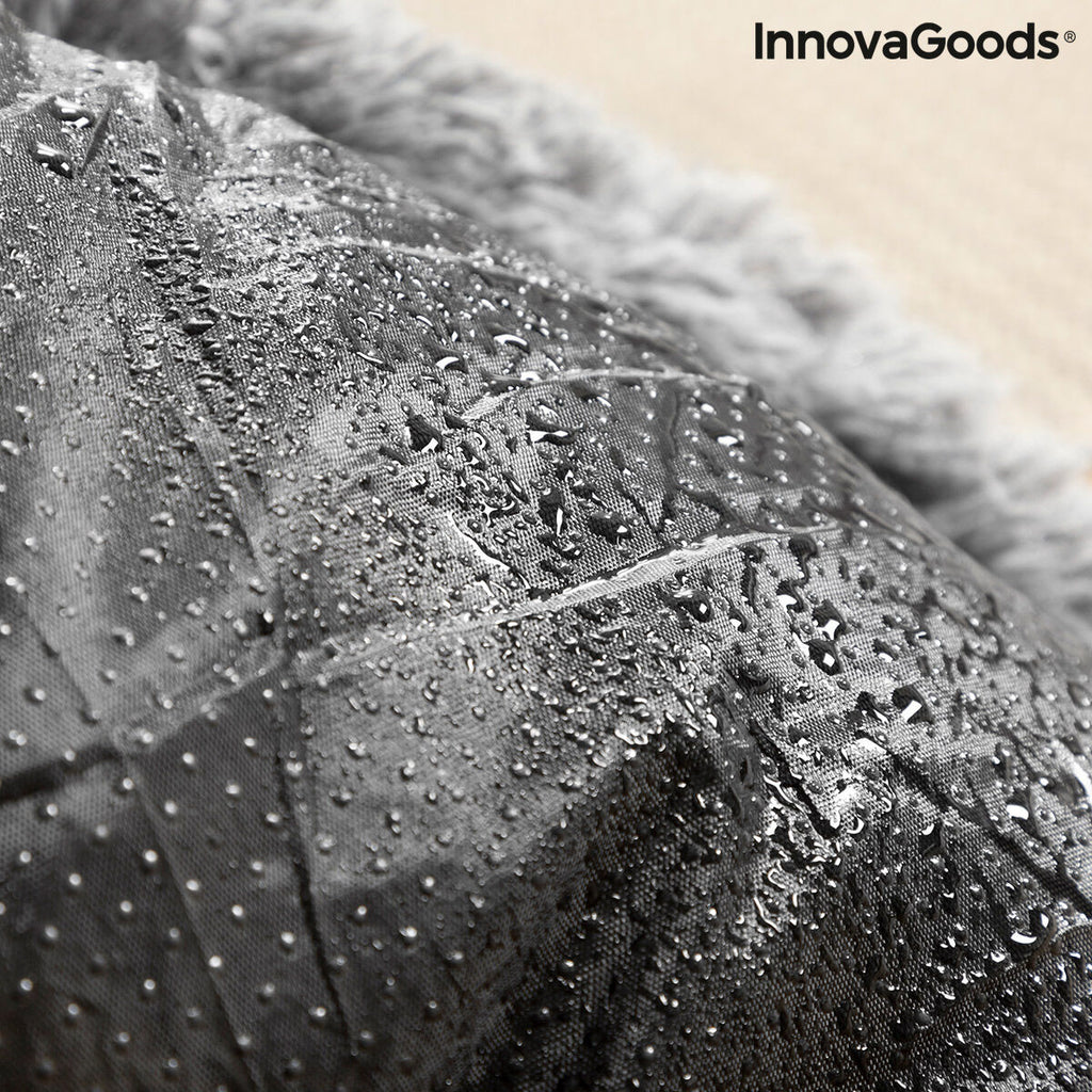 InnovaGoods Bepess Kuscheliges Haustierbett – Ø 60 cm, Grau
