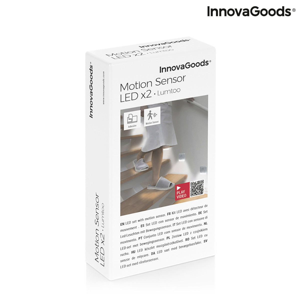 InnovaGoods Lumtoo LED-Leuchten mit Bewegungsmelder – 2er-Set