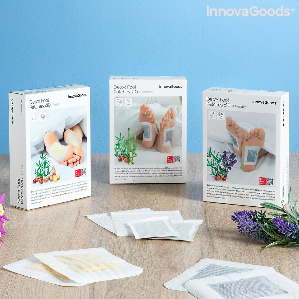 Detox-Fußpflaster Bambus InnovaGoods 10 Stück
