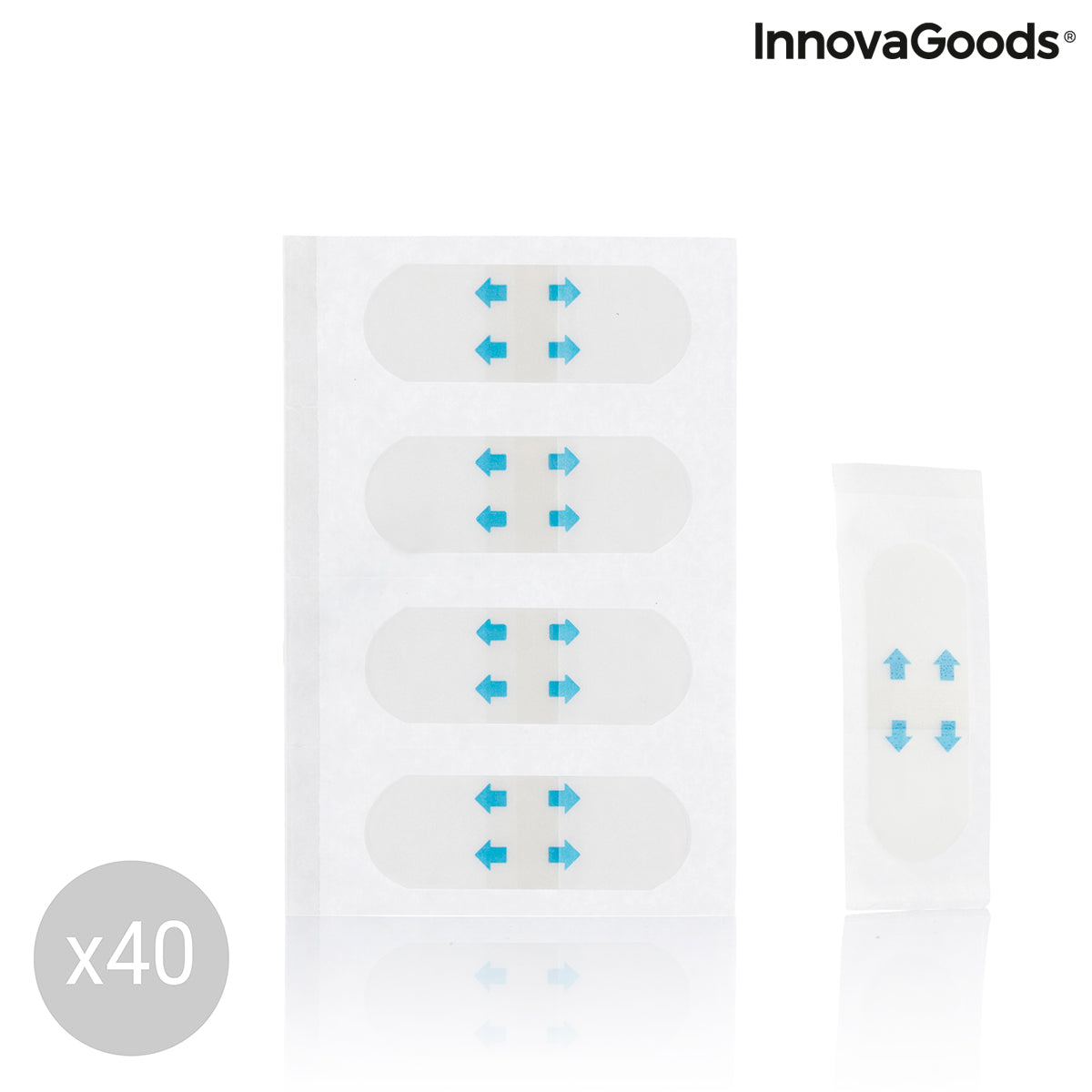 Unsichtbare Gesichtslifting-Pflaster Liftrik InnovaGoods 40 Stück