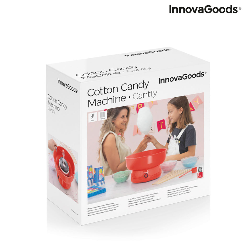 InnovaGoods Cantty Zuckerwattemaschine mit Zubehör – 450 W