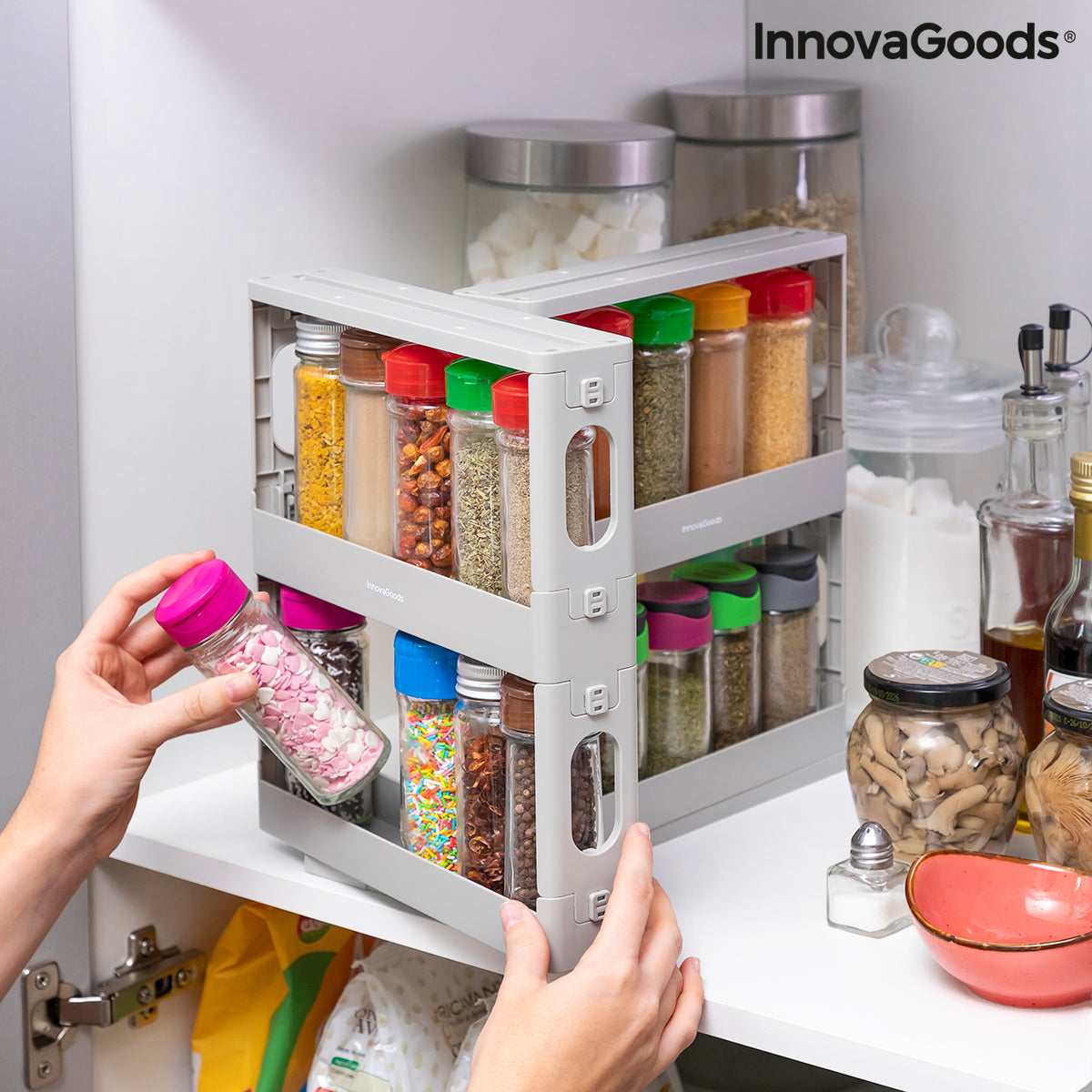 Schiebe- und Schwenkbarer Gewürzorganizer Rispick InnovaGoods