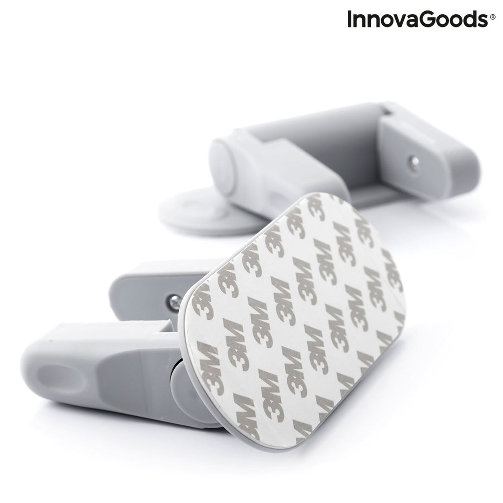 Türgriff-Sicherheitsschloss Dlooky InnovaGoods 2er-Set Grau