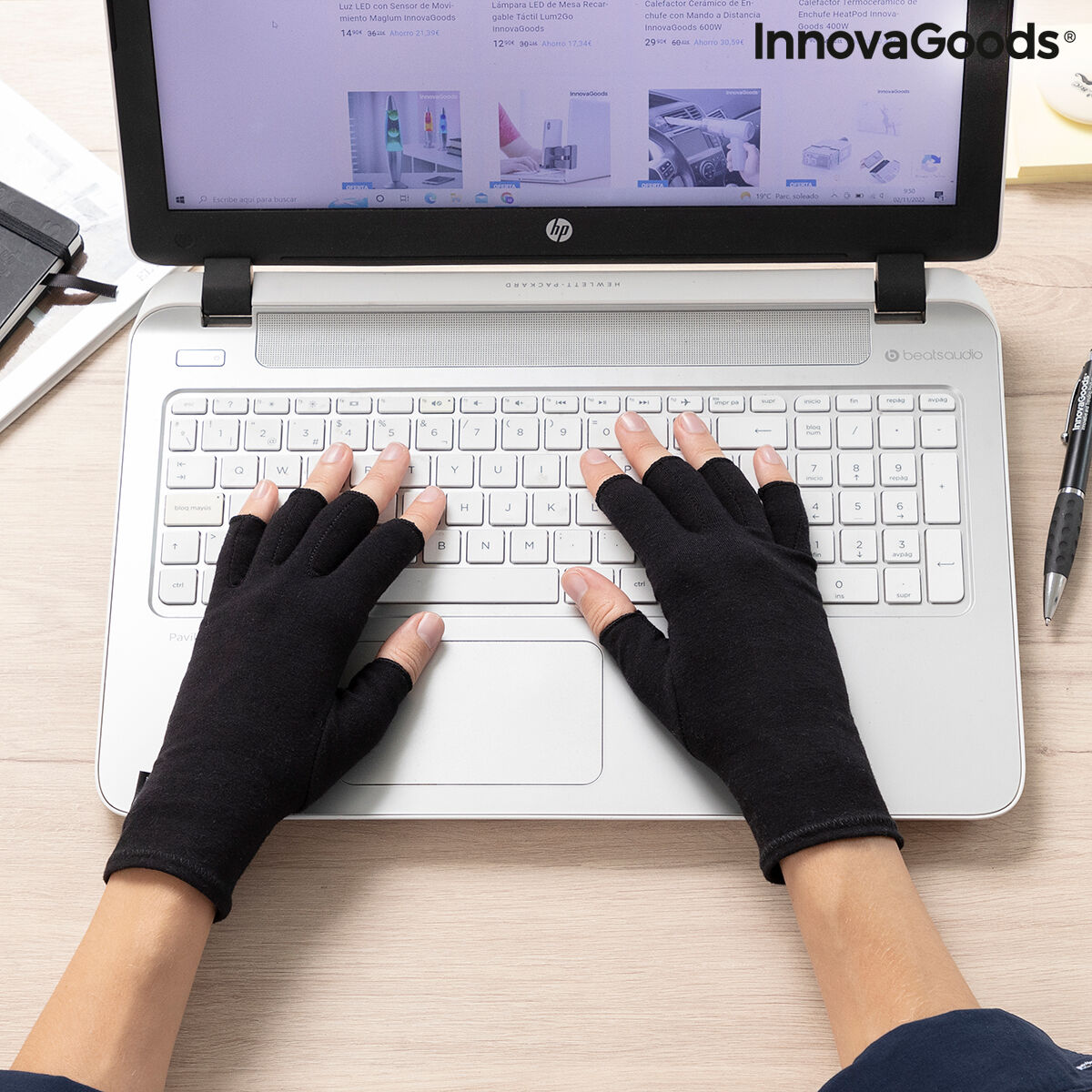 Arthritis-Kompressionshandschuhe Arves InnovaGoods 2 Stück