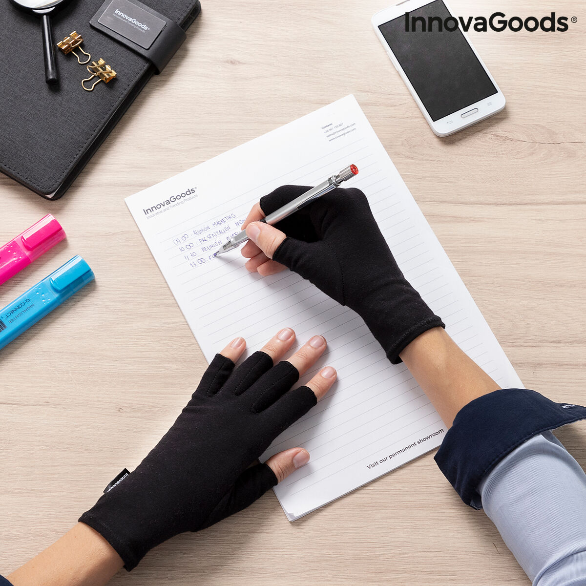 Arthritis-Kompressionshandschuhe Arves InnovaGoods 2 Stück