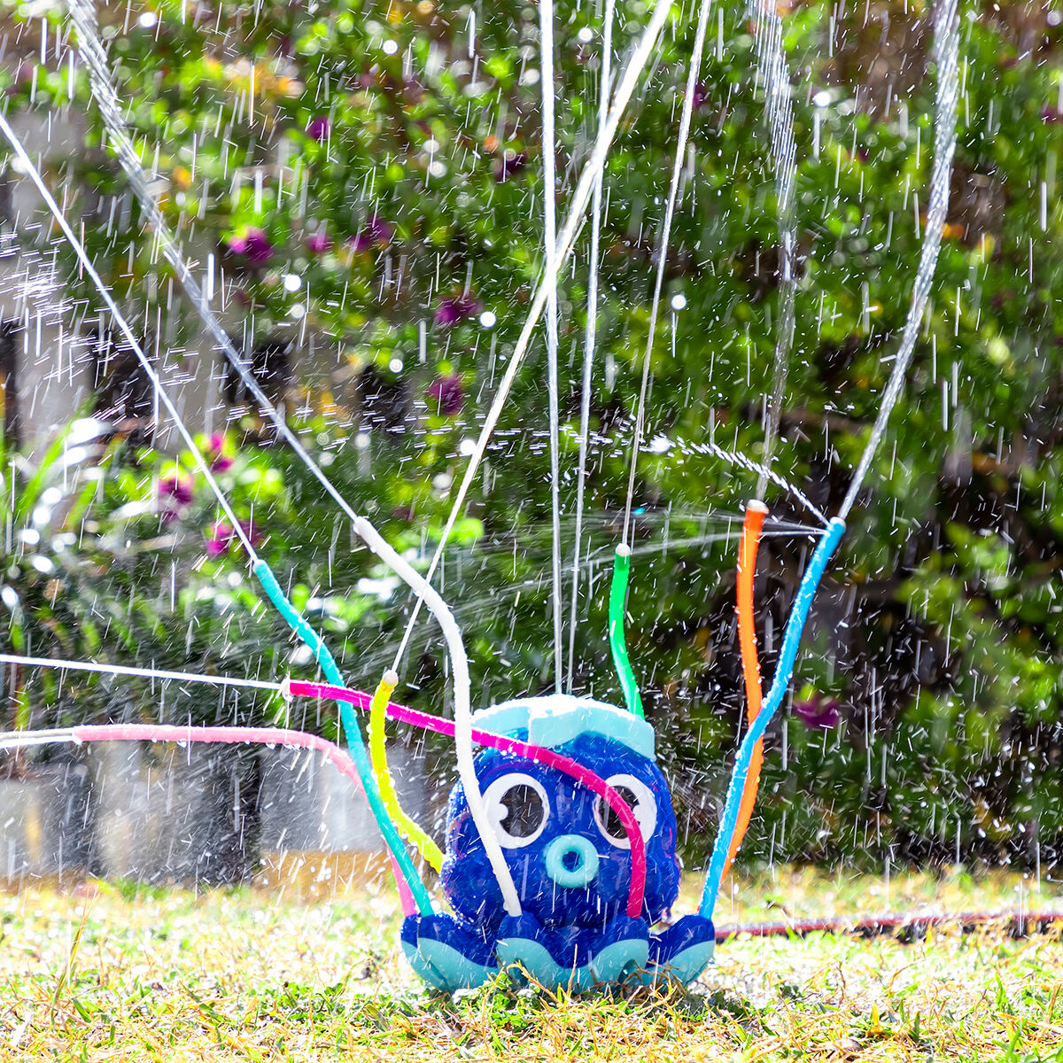 InnovaGoods Octodrop Oktopus-Wassersprinkler – 360° mit 9 Düsen