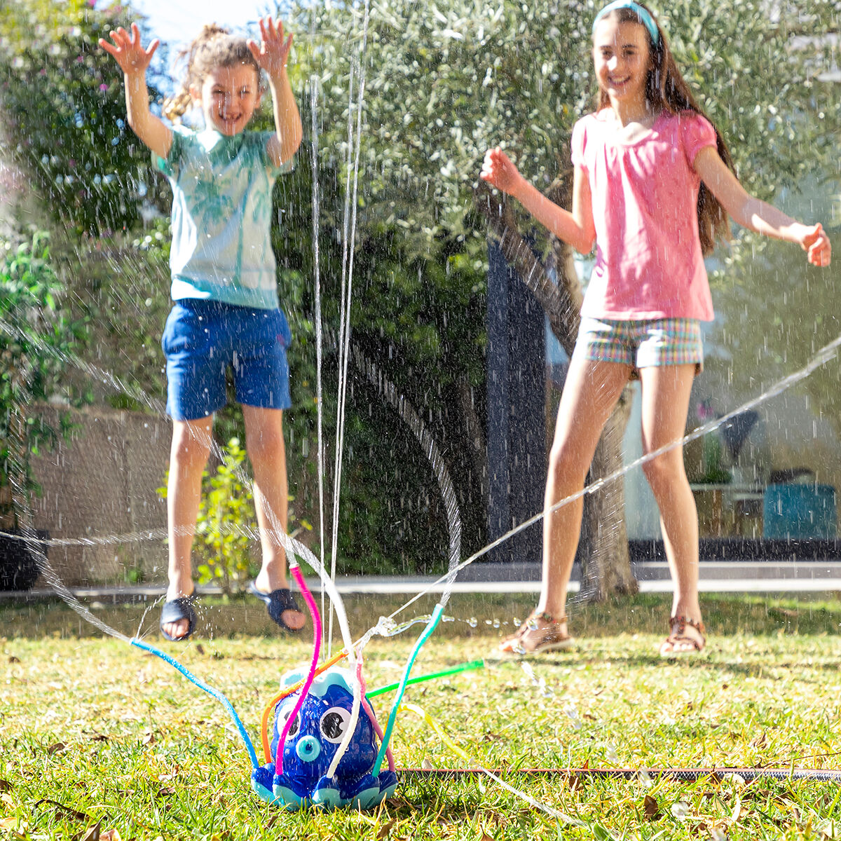 InnovaGoods Octodrop Oktopus-Wassersprinkler – 360° mit 9 Düsen