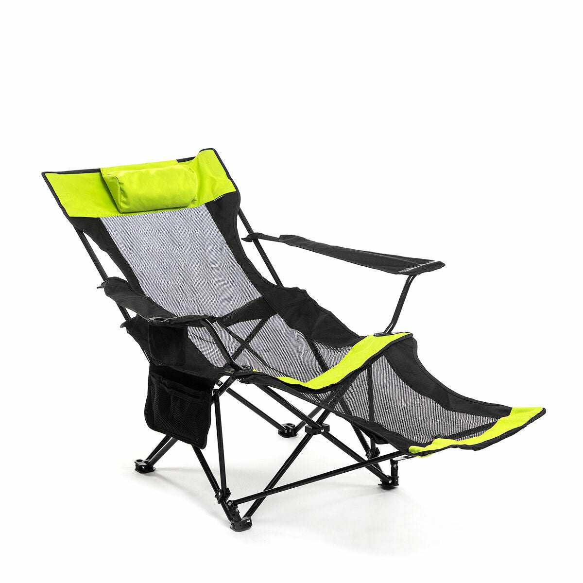 InnovaGoods Kampfort Klappbarer Campingstuhl mit Liegefunktion – 3-in-1