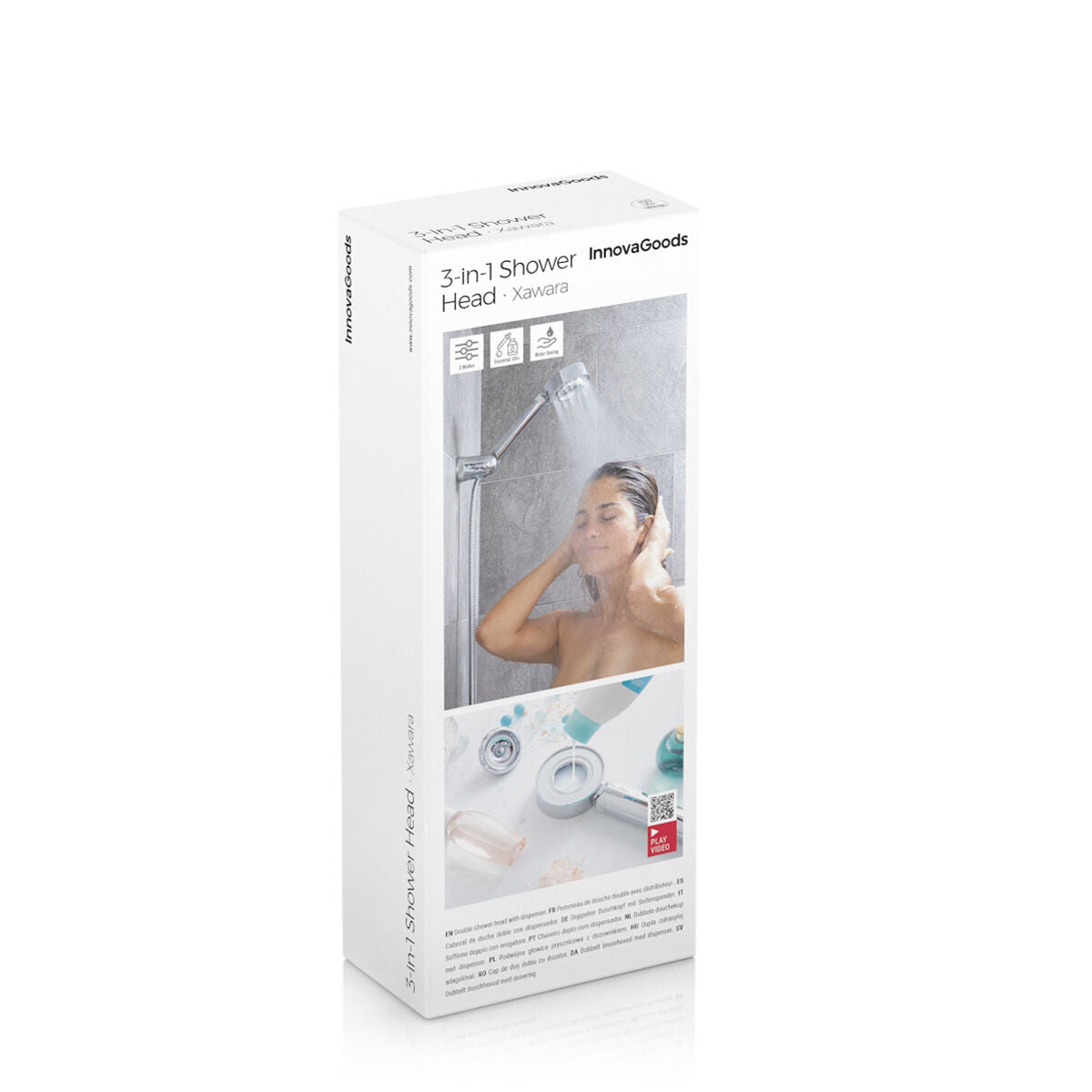 InnovaGoods Xawara 3-in-1-Duschkopf mit Spender