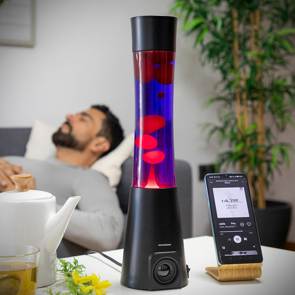 InnovaGoods Maglamp Lavalampe mit Bluetooth-Lautsprecher