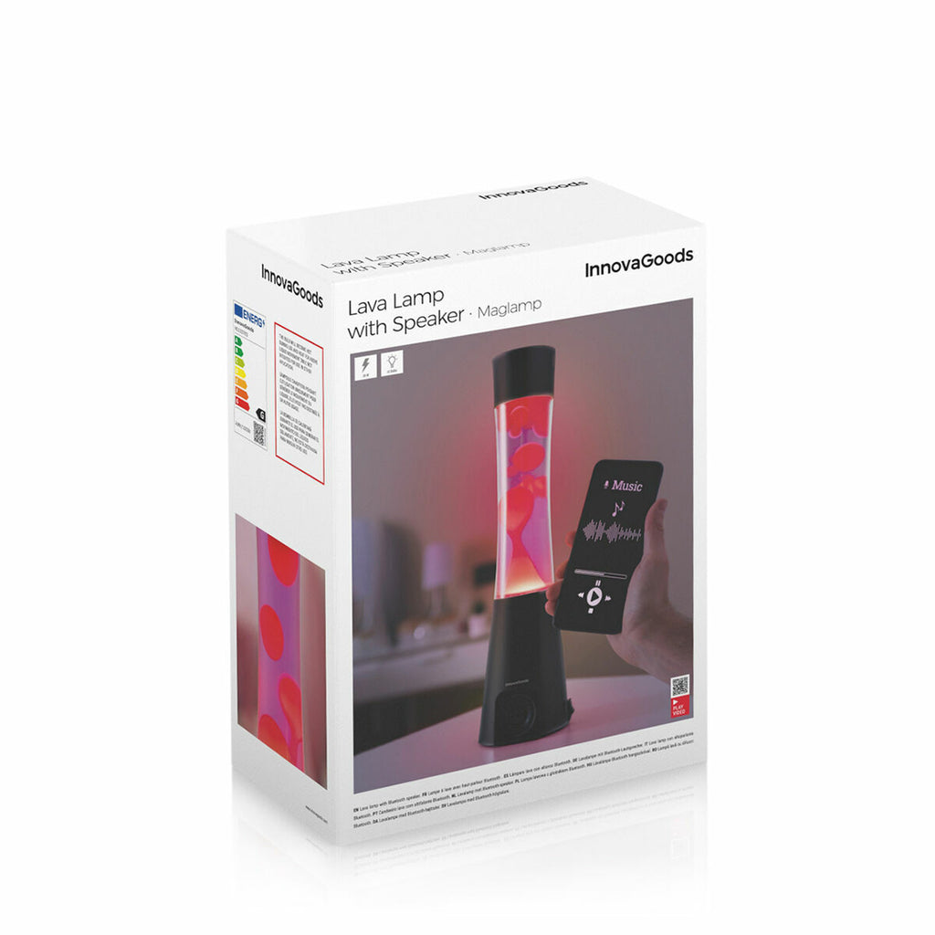 InnovaGoods Maglamp Lavalampe mit Bluetooth-Lautsprecher
