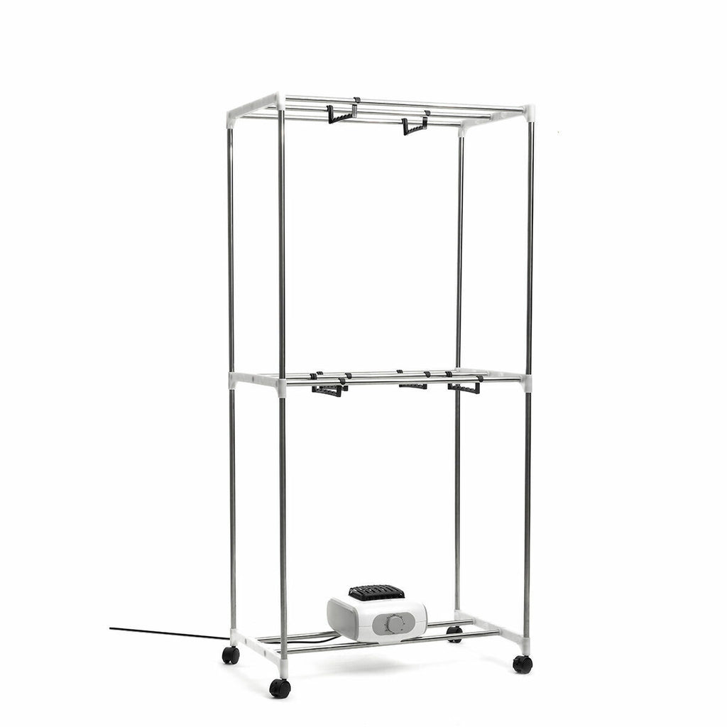 InnovaGoods Dupledry Heißluft-Wäschetrockner – 1200 W, 2 Ebenen, Grau