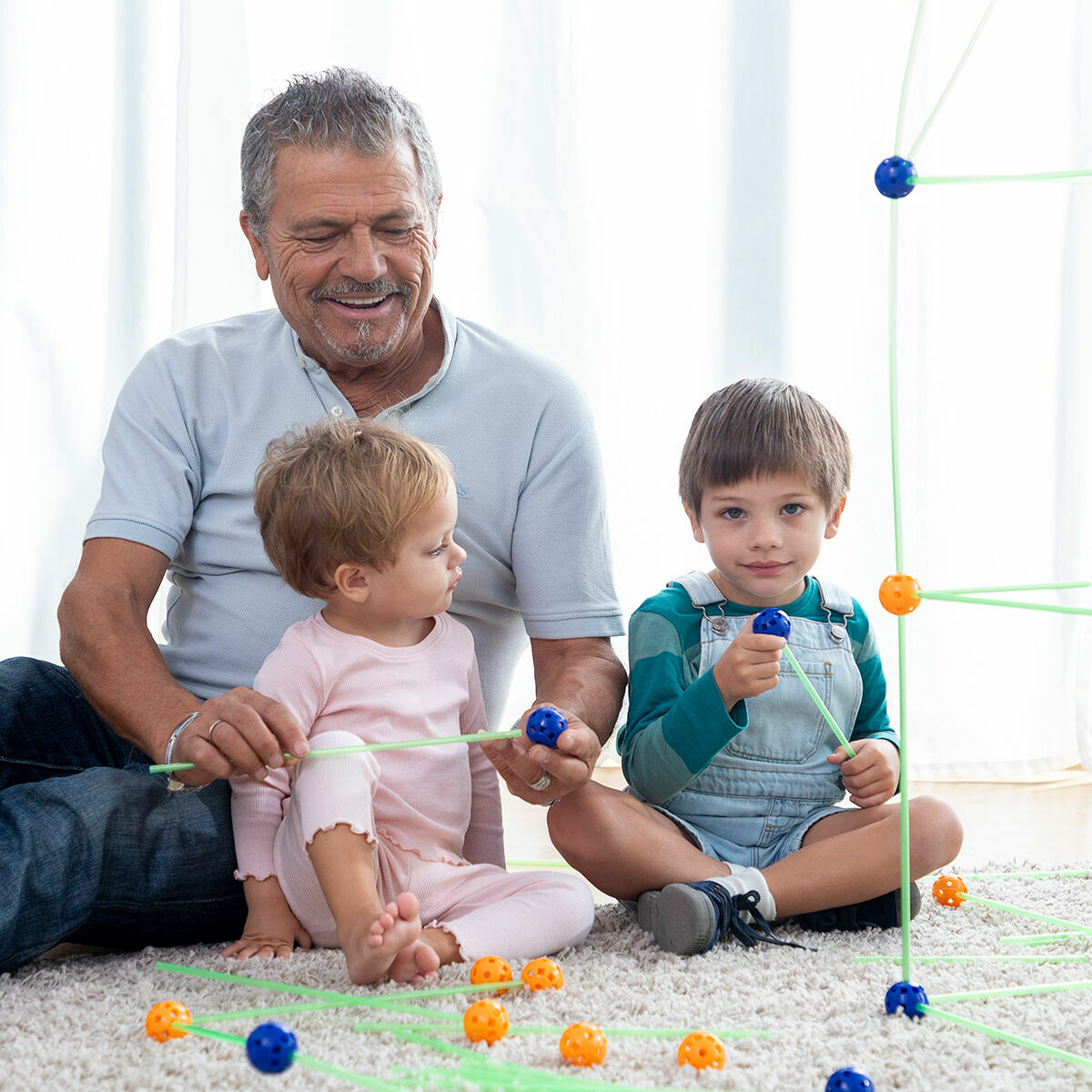 InnovaGoods Builkitt Höhlenbauset für Kinder – 155 Teile, nachleuchtend
