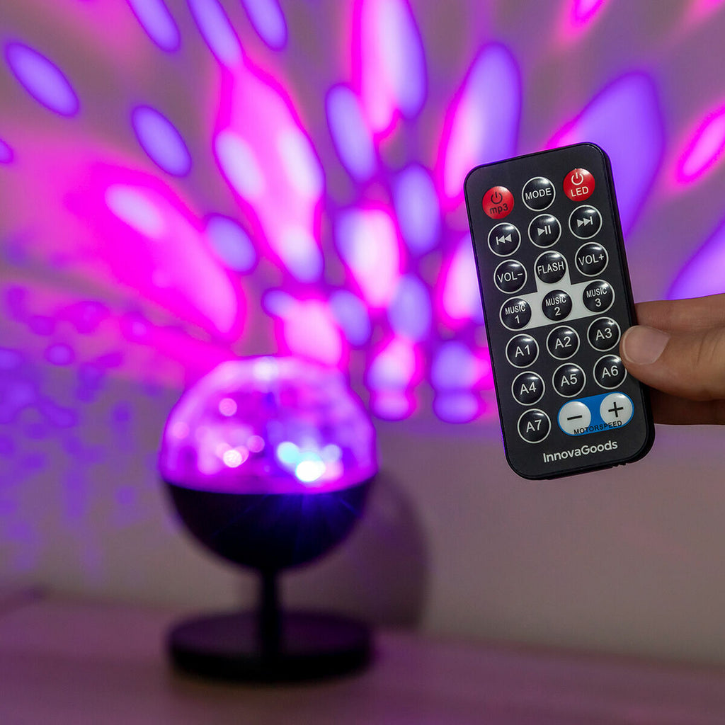 InnovaGoods Istarlyt Akku-LED-Discoprojektor mit Bluetooth-Lautsprecher