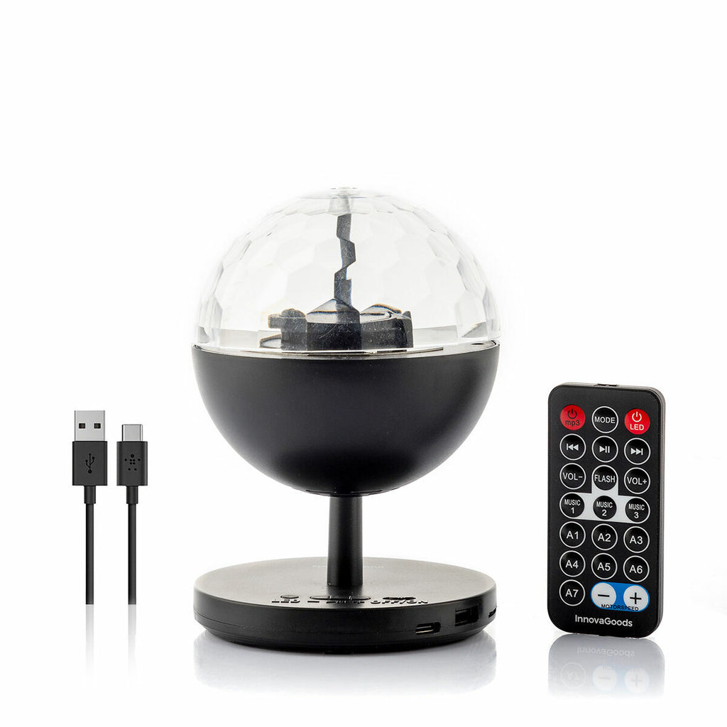 InnovaGoods Istarlyt Akku-LED-Discoprojektor mit Bluetooth-Lautsprecher