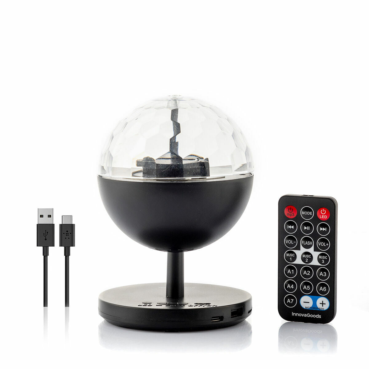InnovaGoods Istarlyt Akku-LED-Discoprojektor mit Bluetooth-Lautsprecher