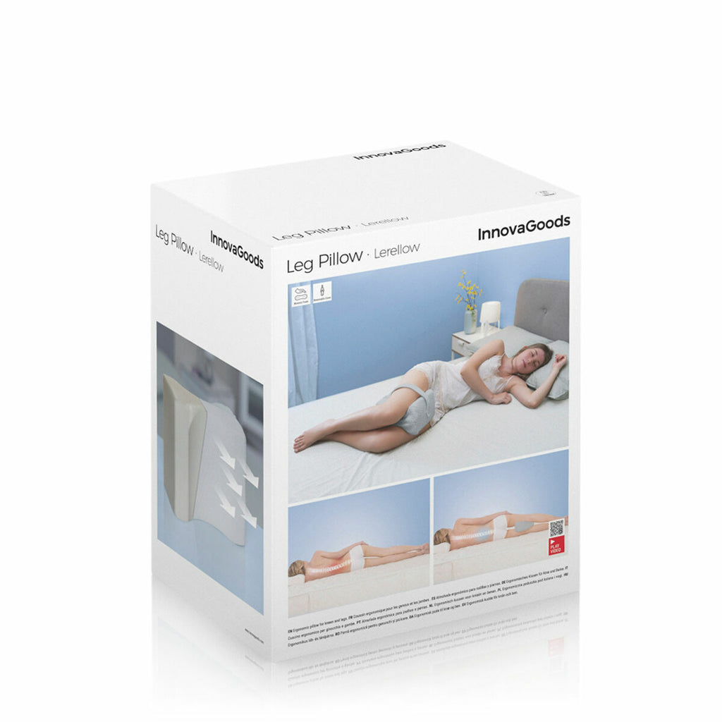 InnovaGoods Lerellow Memory-Schaum-Bein- und Kniekissen mit Halteband