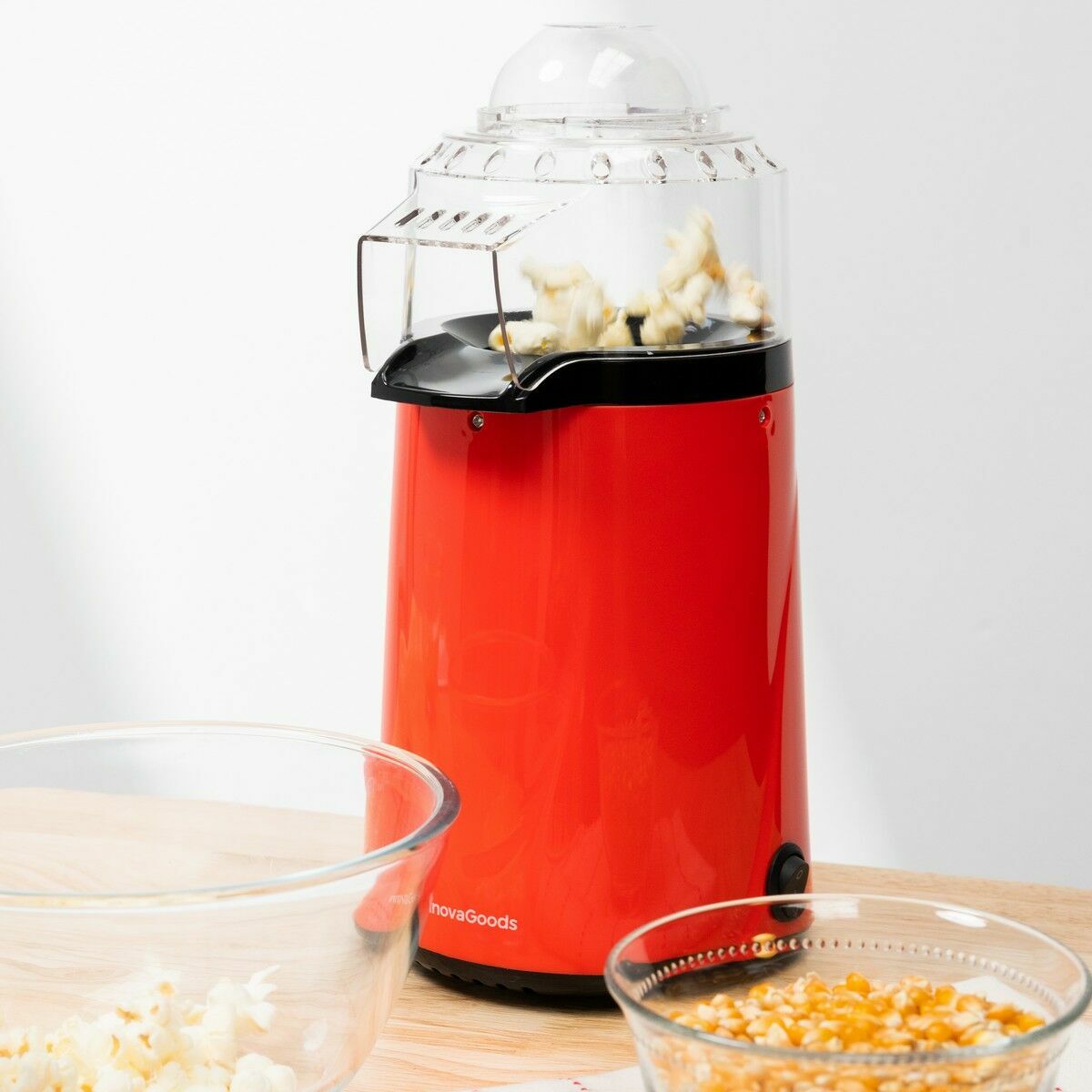 InnovaGoods Popmar Heißluft-Popcornmaschine – 1200 W mit Messlöffel