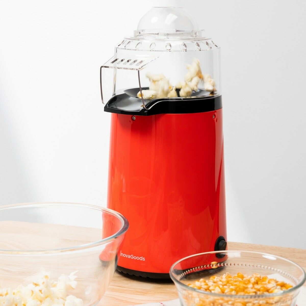 InnovaGoods Popmar Heißluft-Popcornmaschine – 1200 W mit Messlöffel